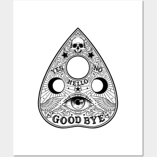 Ouija Planchette Board. All Seeing Eye Posters and Art